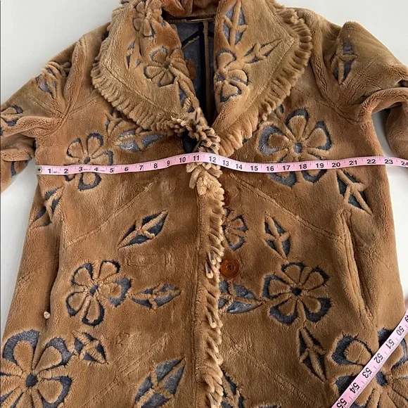 Vintage Zuki Sheared Beaver 3/4 Coat REVERSIBLE Size M - Picture 12 of 13